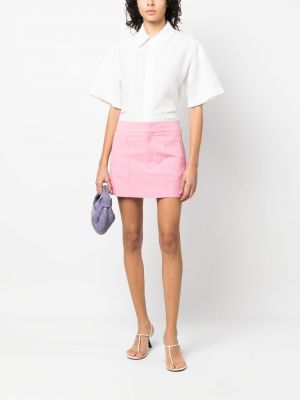 Mini sukně Isabel Marant růžové