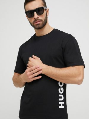Koszulka z nadrukiem Hugo czarna