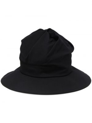 Drapovaný klobouk jersey Y's černý