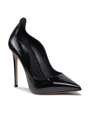 Полуотворени обувки с ток с ток Le Silla черно