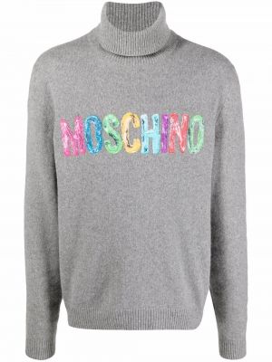 Kaschmir pullover Moschino grau