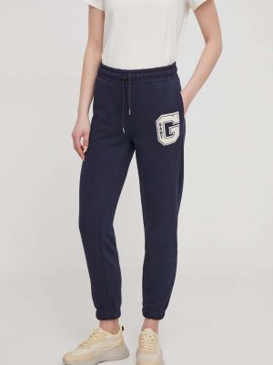 Спортивні штани з аплікацією Gant сині