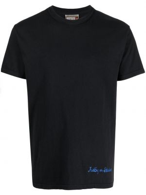 Памучна тениска с принт Kidsuper черно