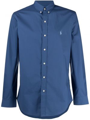 Camisa con bordado Polo Ralph Lauren azul
