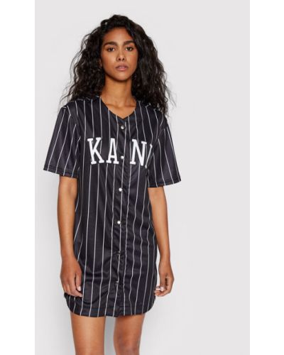 Karl Kani Hétköznapi ruha College Pinstripe Baseball 6160577 Fekete Regular Fit