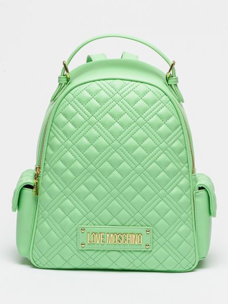 Рюкзак из искусственной кожи Love Moschino зеленый