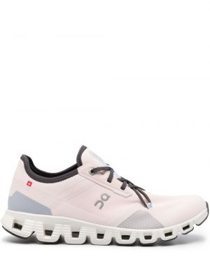 Sneakerși cu șireturi din dantelă On-running roz
