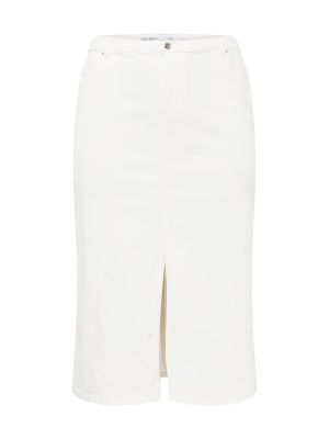 Suknja Vero Moda Curve bijela
