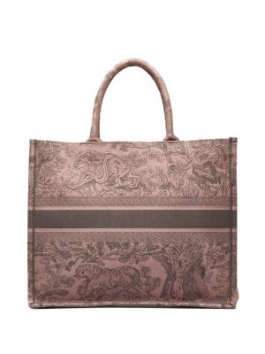 Shopper kabelka Christian Dior růžová