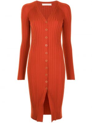 Пуловер рокля Dion Lee оранжево