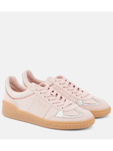 Lær sneakers Valentino Garavani rosa