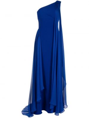 Sukienka wieczorowa szyfonowa Amsale niebieska