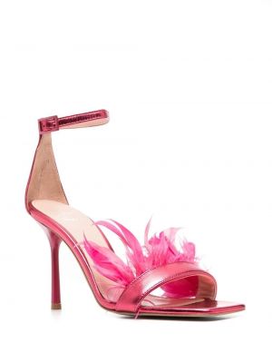 Sandales ar papēžiem ar spalvām Liu Jo rozā