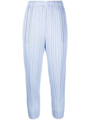 Veckade byxor 7/8 Pleats Please Issey Miyake blå