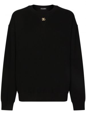 Кашмирен пуловер Dolce & Gabbana черно