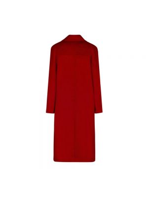 Płaszcz wełniany Selected Femme czerwony