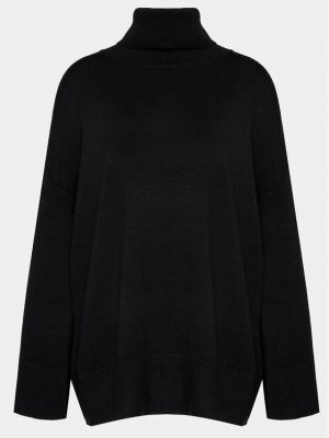 Laza szabású pulóver Moss Copenhagen fekete