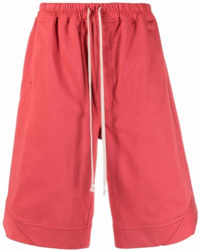 Pantalones cortos deportivos con cordones Rick Owens rojo