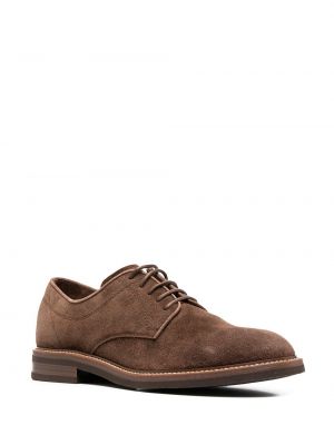 Zapatos oxford de ante Brunello Cucinelli marrón