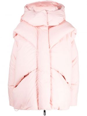 Péřová bunda Giorgio Armani růžová