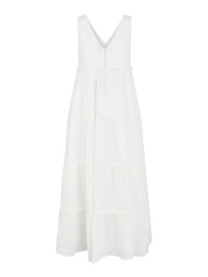Μάξι φόρεμα από μουσελίνα Yas λευκό