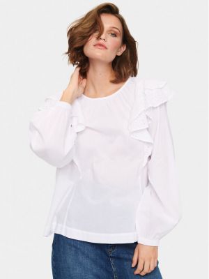 Oversize риза Saint Tropez бяло