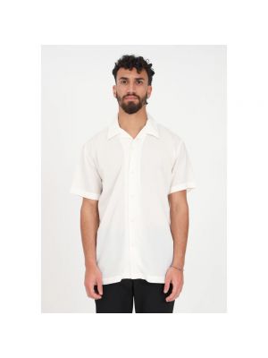 Camisa manga corta de modal Selected Homme blanco