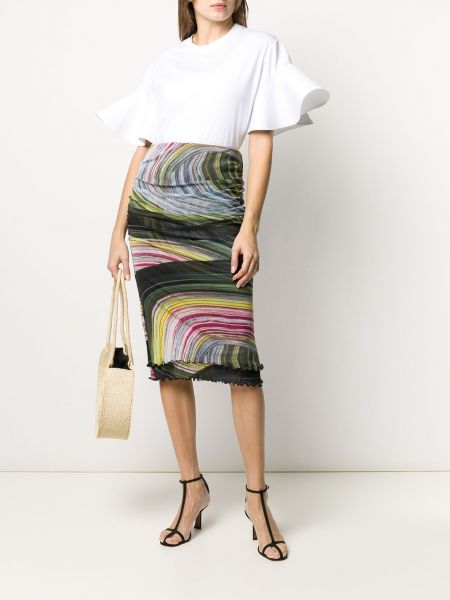 Přiléhavé sukně s potiskem s abstraktním vzorem Dvf Diane Von Furstenberg černé