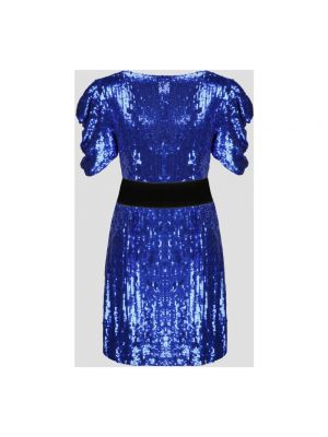 Mini vestido con lentejuelas P.a.r.o.s.h. azul