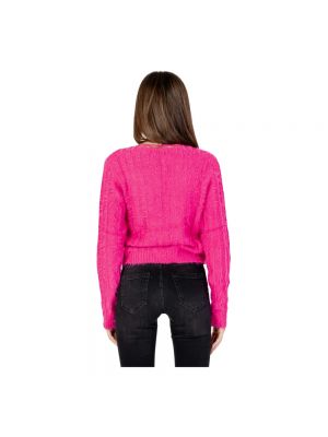 Strickjacke mit v-ausschnitt Vero Moda pink