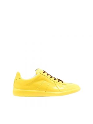 Lakierowane sneakersy Maison Margiela żółte