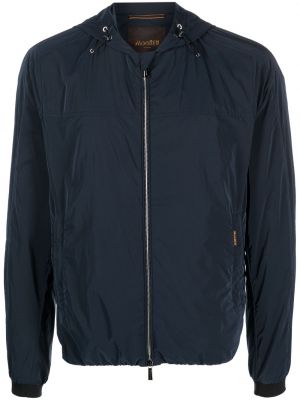 Jacke mit reißverschluss mit kapuze Moorer blau