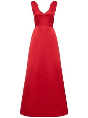 Červené šaty bez rukávů Emilia Wickstead
