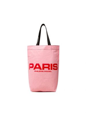 Τσάντα shopper Philippe Model ροζ