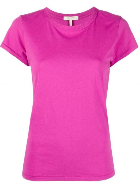T-shirt bawełniana Rag & Bone, różowy