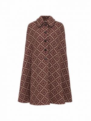 Шерстяное пальто Gucci коричневое
