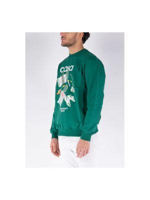 Sweatshirt mit rundhalsausschnitt Casablanca grün