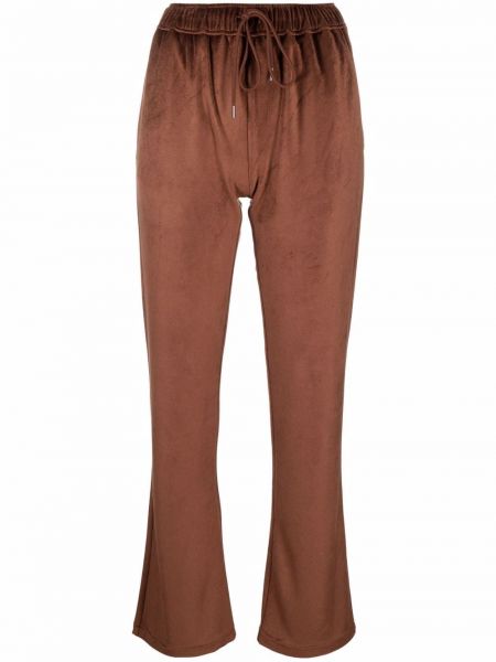 Pantalones de chándal de terciopelo‏‏‎ Moncler marrón