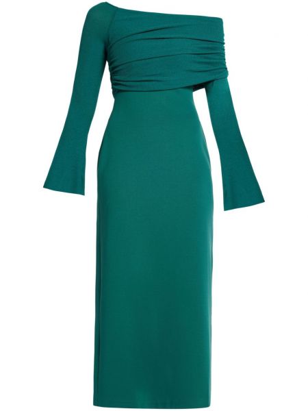 Drapované dlouhé šaty Chats By C.dam zelená