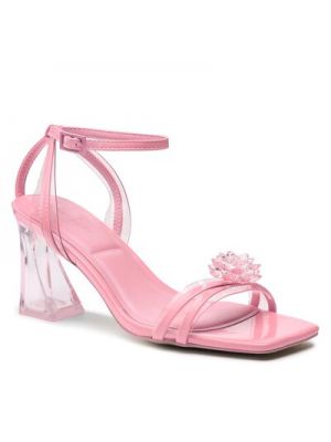 Sandale din piele din piele ecologică Jenny Fairy roz