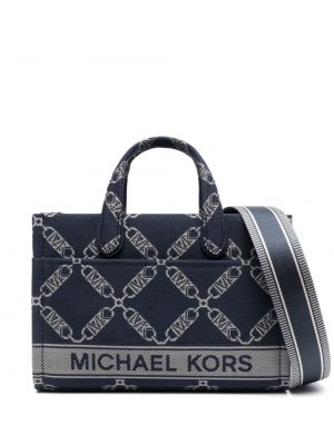 Shopper en jacquard Michael Michael Kors bleu