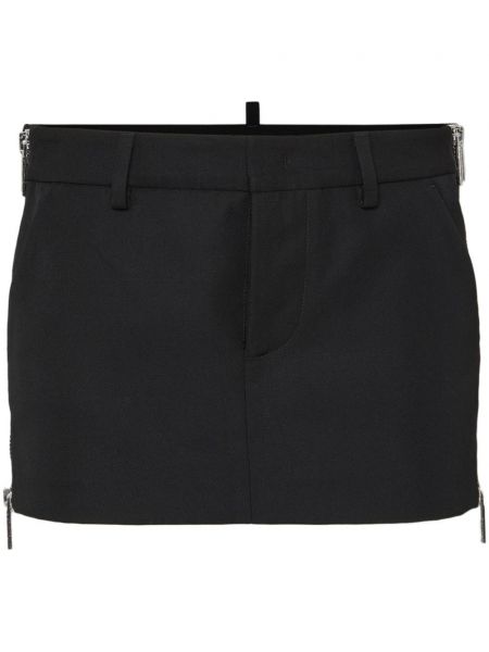 Jupe courte fermeture éclair Dsquared2 noir