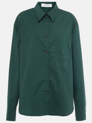 Βαμβακερό πουκάμισο The Frankie Shop πράσινο