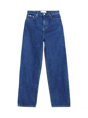 Blugi cu croială lejeră Calvin Klein Jeans albastru