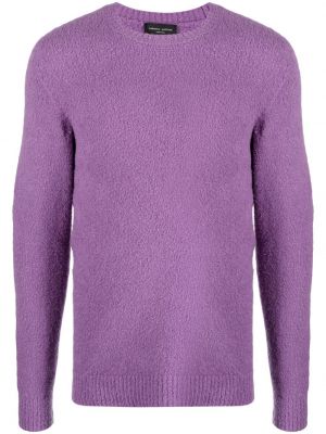 Bavlněný svetr Roberto Collina fialový