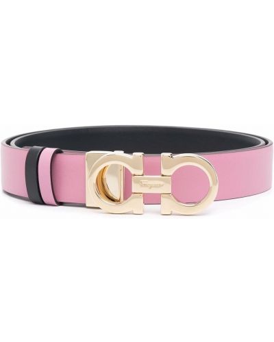 Lær belte Salvatore Ferragamo rosa