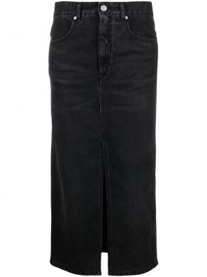Džínsová sukňa Isabel Marant čierna