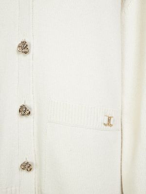 Cardigan di cachemire in maglia Chloé bianco