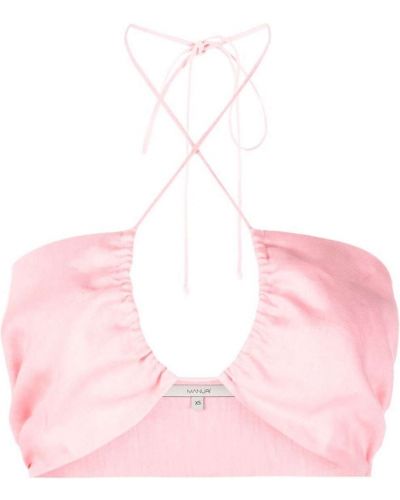 Crop top Manuri rosa