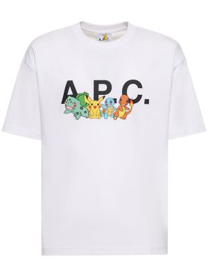 Pamut póló A.p.c. fehér
